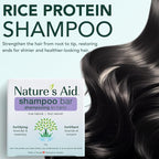 Natures Aid Rice Protein Shampoo Bar, 2.5 oz, 2 Pack (Lavender Rosemary)