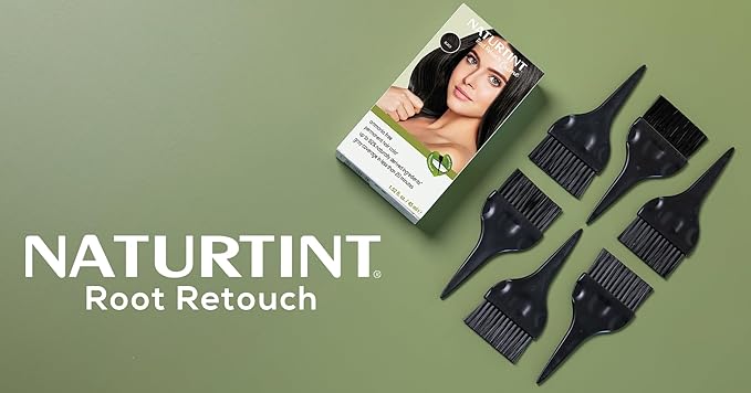Naturtint Black Root Retouch Crème Permanent Hair Color - Ammonia Free, Conceal Grays, No Artificial Scent, 1.52 Fl Oz