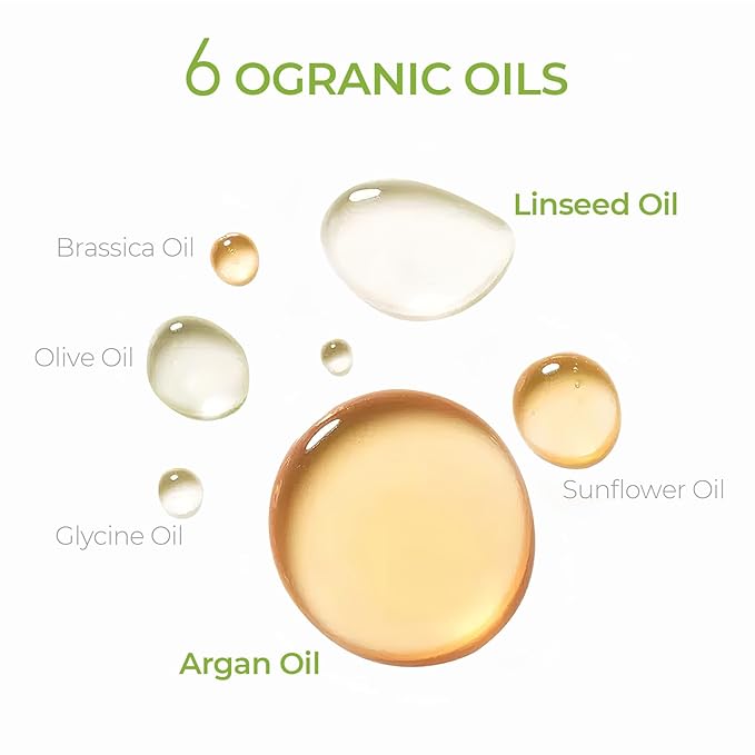 TYMO Argan Hair Oil Spray - Hydrating Natural 6 Blend Oil for Frizzy & Dry Hair, Organic Pure Formula, Daily Use Hair Treatment, Smooth Damaged Ends, Olive Oil & Vitamin E Infused, Pack of 3