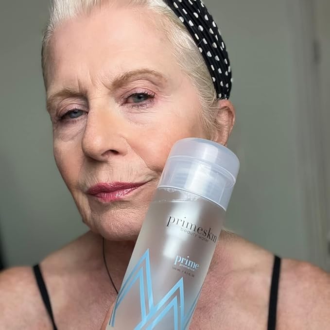 PRIME PROMETICS PrimeSkin Beauty Water – Deeply Hydrating Pro-Age Make-Up Remover for Mature Women – Clean, One Swipe – for All Skin Types – pH balanced, Hypoallergenic