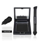 VOLLUCK Root Touch up Powder, Long-lasting Gray Hair Cover up Powder for All Hair Types, Waterproof for Women and Men (Dark-Black, 0.42 0unce)