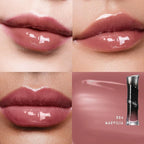 LUNARA FROST 3D LIP GLOSS - Plumping High-Shine Gloss with Hyaluronic Acid | Non-Sticky Glassy Finish | Cooling Sensation | 24H Hydration | Instant Volume Effect (04 MAUVILIA)