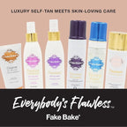 Fake Bake Flawless Self-Tanning Liquid Streak-Free, Long-Lasting Natural Glow For All Skin Tones - Sunless Tanner with Professional Mitt For Easy Application, Black Coconut Scent - 6 oz (Pack of 2)