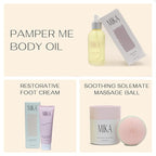 Age Playfully Bundle 3-Piece Luxury Gift Bundle for Women | Organic Body Oil+Foot Lotion for Dry Cracked Feet+Massage Ball for Feet and Muscle | Gift Idea for Women Over 40, Girlfriends | Clean Beauty