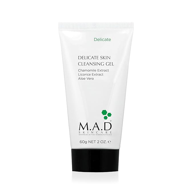 M.A.D Skincare Discover Delicate Care Set – Complete Sensitive Skin Regimen with Gentle Cleansing Gel, Redness Rescue, Daily Moisturizer & Calming Gel Mask – Hydrates & Soothes Irritated Skin