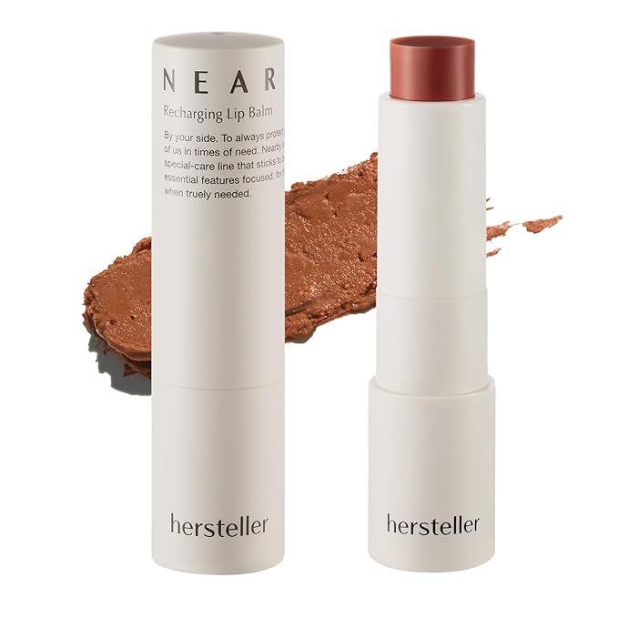 hersteller Nearby Recharging Lip Balm Vegan Butter Complex Intensive Moisturizing Treatment for Dry Lips and Cheek Natural Healthy (Nutty)