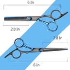 Hair Cutting Scissors Haircut Shears Kit, Fcysy Professional Barber Shears Set, Hairdressing Salon Scissors Blending Shears Barber Accessories for Hairdresser Home Use