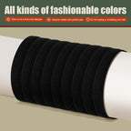 EasYoung Braided Mens Hair Ties For Men, For Buns Curly Thick Dense Hair Elastic Hair Ties For Guys, No damage No Crease Breakage, 9 Count (Pack of 1)