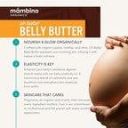 Mambino Organics Oh Baby! Belly Butter, Belly Cream with Shea Butter for Pregnancy, Minimizes Stretch Marks, Vegan, Cruelty-Free, Maternity Skin Care, 4 fl oz