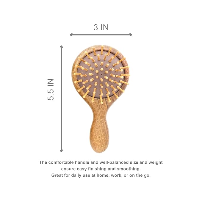 TOBOHU Engraved Wooden Hair Brush Gift for Daughter from Mom Dad, Christmas Birthday Gifts for Bonus Step Daughters Adults