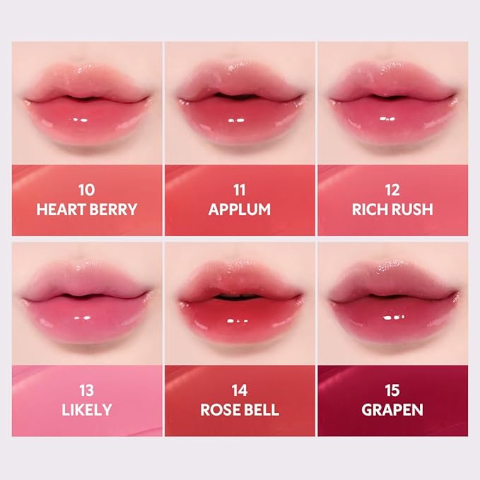 TIRTIR Waterism Tinted Lip Gloss #07 Cassis Plum, 0.14 Fl Oz – Kiss Ready Lipgloss, 12H Long Lasting Non Sticky Natural Tinted Glow Korean Multiuse Cheek and Lip Tint for Women gift