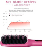 MEGAWISE Hair Straightener Brush Series (Rose Red)