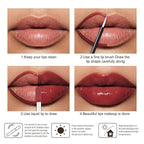 Kaely Longwear No-Budge Lipstick for Women, Highly Pigmented Liquid Lip Color Makeup, Non-Transfer Lip Gloss Stain Waterproof Smudge Proof 24 Hour, Instant Shine, Vegan & Cruelty-Free, 04 LIPPY