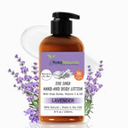 RaGaNaturals Lavender Shea Butter Hand and Body Lotion, 8 Fl Oz - Moisturizing, Plant-Based, Vegan, with Argan, Avocado Oil & Vitamin E