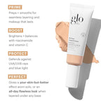 Glo Skin Beauty Oil-Free Tinted Primer SPF 30, (Light) 1.7 oz - Mineral Makeup for Face, 4-in-1 Foundation Primer, Sheer Coverage, Skincare & Sunscreen With Broad Spectrum UVA/UVB Protection
