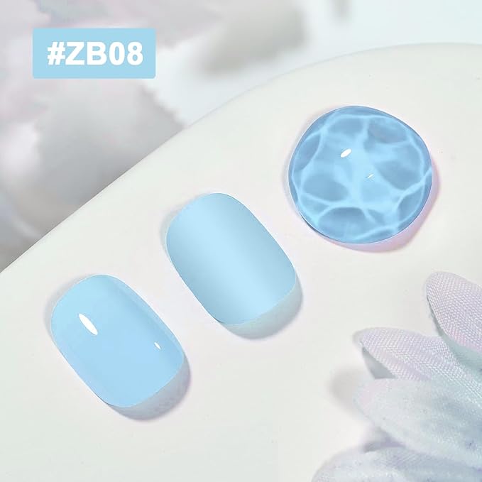 16.5ml Light Blue Nail Polish Large Volume Quick Drying Nail Polish, Fast Drying and Long Lasting Color Nail Art DIY Home Manicure Gift for Women