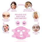 Cold Face Eye Masks Ice Face Mask Hot Cold Compress For Dark Circles, Puffiness, Migraines, Headache, Stress, Redness, Cooling Face Masks For Women Man, Skin Care