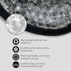 Cooling & Heating Eye Mask - Hot/Cold Use for Puffy Eyes, Headaches, Migraines, Sinus & Dark Circles (2 Packs Black)