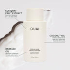 OUAI Medium Hair Bundle - Shampoo (10 Oz), Conditioner (10 Oz) & Hair Treatment Masque (8 Fl Oz) with Shea Butter, Keratin and Panthenol - Paraben, Phthalate and Sulfate Free