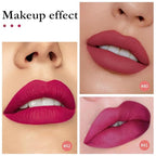 evpct 3Pcs Mauve red Berry pink Rose red Matte Liquid Lipstick Sets for Women 24-hour Matte+Lipstick Lipstick Lip Stain Gloss Long Lasting 24 Smudge Waterproof