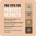 BOLDIFY Hairline Powder Color Sample Kit - Root Touch Up Hair Color for Gray Coverage - Bald Spot Concealing Hair Powder for Women & Men - 24-Hour Stain-Proof - Darker Blondes