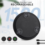 20x Lighted Magnifying Mirror with Suction Cups, Large 6'' Magnified Mirror with Light High Magnification Travel Makeup Mirror, Rechargeable Battery, 3 Colors Dimming Light, with Tweezers &Scissors