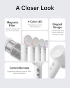 Laifen Hair Dryer SE, 200 Million Negative Ionic Blow Dryer with 105,000 RPM Brushless Motor 1400W Powerful Fast Drying High-Speed Low Noise Hairdryer with Magnetic Attachments