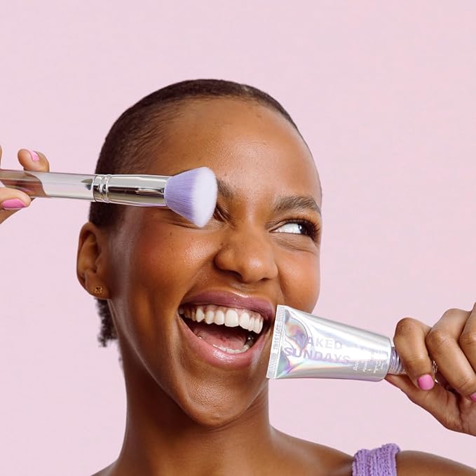 Naked Sundays BeautyScreen™ SPF 50 Peptide Foundation Tint – Tinted Sunscreen & Skincare Makeup with Zinc Oxide, Niacinamide – Lightweight Natural Coverage, 8 Golden Mahogany, 1.01 oz