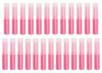 0.14oz Empty Flavored Lip Balm Container Tubes Plastic Homemade Moisturizing Lip Stick with Caps Bulk Fit for Women Adult DIY Making Supplies, 25 Count (Red)