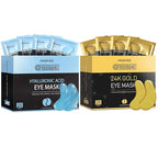 24k Gold Under Eye Patches & Hyaluronic Acid Eye Masks, Collagen Eye Patches for Dark Circles Undereye Bags Wrinkles and Puffiness, Eye Skin Care Gift for Her