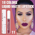 evpct 1Pcs Purple Liquid Matte Lipstick Lipgloss Set for Women, labiales mate 24 horas originales matte larga duracion 24 Hour Lipstick Lip Stains Long Lasting Waterproof 24, 11#