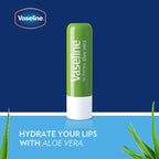 Vaseline Lip Therapy Aloe Fresh 8-Pack – Moisturizing Lip Balm for Very Dry Lips, 0.16 Oz Ea