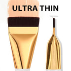 2pcs Flat Foundation Brush for Liquid Makeup,Ultra Thin Liquid Premium Makeup Face for Blending, Cream, Face Flat Makeup Tool