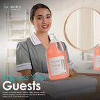 World Amenities - Nectar Hand Soap and Body Wash | 1 Gallon, 3.8L | Sweet Orange Blossom Refill Bottle With Pump, Hotel Amenities, Airbnb Rentals, Suitable for All Skin Types - 1 Gallon Pack