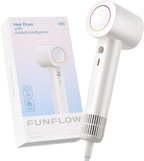 High-Speed Travel Hair Dryer with Smart Temperature Control & 600 Million Negative Ions – 0.64lb Lightweight Blow Dryer, Ideal for Fast Drying, Christmas Gift for Kids, Adults and Seniors