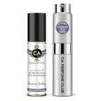 CA Perfume Duo Impression of Scandalous Pour Homme For Men Perfume Layering Set Mens Cologne Long Lasting Travel Size EDP + Body Oil Roll-On Bottle 0.27 Fl Oz+0.33 Fl Oz