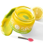 Lip Mask, Hydrating Overnight Lip Sleeping Mask, Lip Moisturizer for Dry Cracked Lips Care, Dual-Color Korean Lips Balm for Nourishing and Softening Lips, Minimizes Fine Lines - Lemon Mint