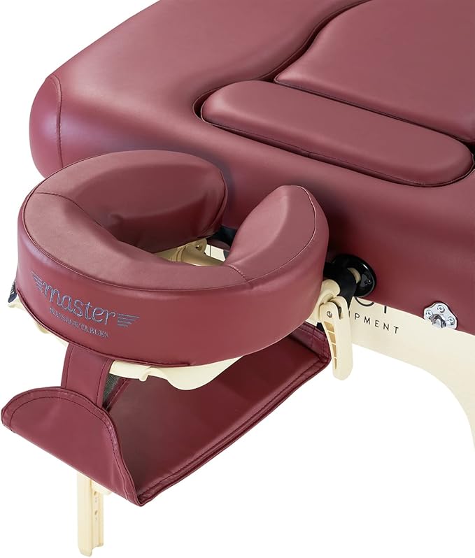 30'' Eva Portable Pregnancy Massage Table for Female Clients and Obese Individuals, Spa Salon Facial Bed for Pregnant Women- Multi Functional (Burgundy)