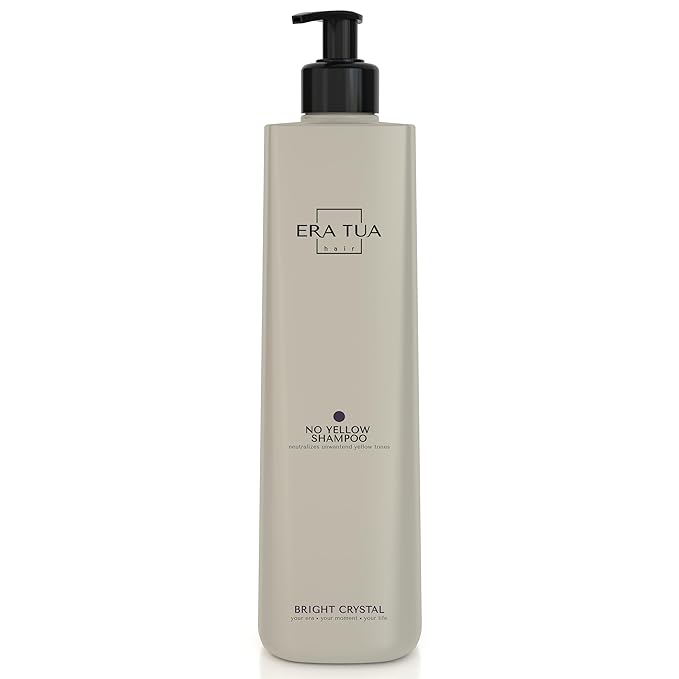 No-Yellow Toning Purple Shampoo for boland hair | Neutralizes Yellow Tones in Blonde, Silver & Bright Crystal Highlighted Hair | Dutch Made & Formulated | Jasmine & Rose Scent | 750 ml