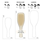 Tangle Teezer Chrome Ultimate Detangler Brush for Wet & Dry Hair, Eliminates Knots & Reduces Breakage for Straight to Curly Hair Types, Champagne Gold