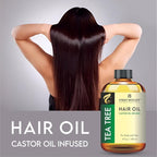 First Botany, Tea Tree Castor Oil Encourages Hair Growth, Scalp & Hair Strengthening Serum, Nourishing Treatment for Split Ends, Dry Scalp, Safe for All Hair Types, 4 fl oz