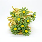 5pairs/Lot Sweet Hair Band Girl Hair Ties Hair Accessoires Small Sun Flower Design Rubber Band Perfect for Hair Style (Yellow Tie)
