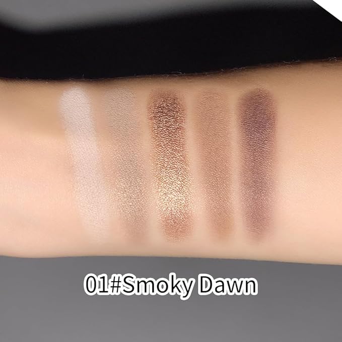 Neutral Nude Brown Eyeshadow Palette – Beige, Cool Taupe, Bronze Gold Shimmer, Cocoa Brown & Deep Espresso Matte, High Pigment Blendable Long-Lasting Eye Shadow for Daily Soft Glam & Mature Eyes