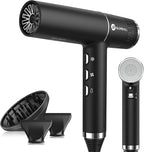 slopehill Hair Dryer with Unique Brushless Motor | Intelligent Fault Diagnosis | Innovative Microfilter | Oxy Active Technology | Led Display (Black)