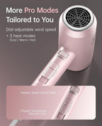 Hair Dryer with Diffuser, CONFU Hair Dryers for Women, Blow Dryers for Men, Hairdryer with Diffuser Attachment, Portable Lightweight Fast Drying Negative Ion Hairdryer for Home