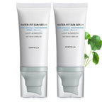 2 Pcs Centella Sunscreen SPF 50, Centella Water-Fit Sun Serum, Long-Lasting Protection, Nourishing Skin Protection and UV Defens.