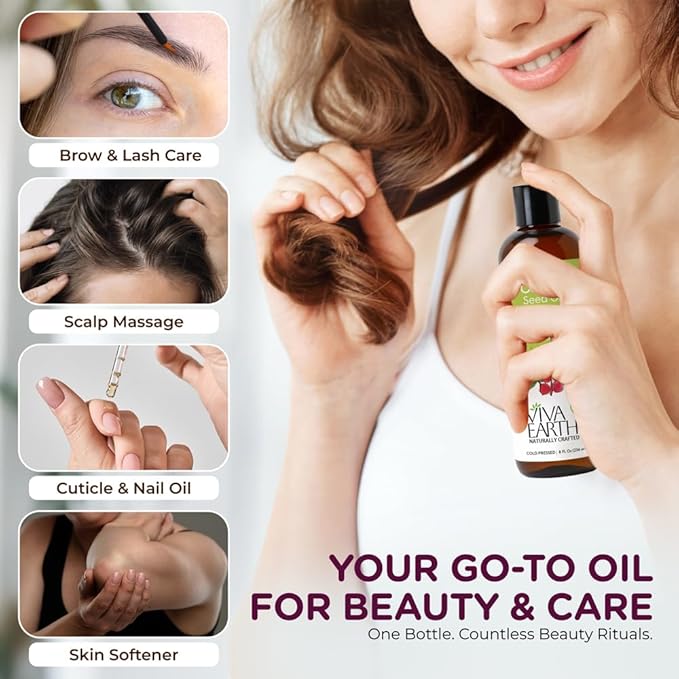 Castor Oil – 100% Pure and Natural Cold-Pressed Premium Castor Carrier Oil for Hair Conditioning, Skin Hydration, Scalp Care, Body Massage, and DIY Beauty Blends – 8 fl oz