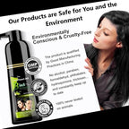 SkinSmart 360® No-Stain Hair Dye Shampoo – Full Gray Coverage for Men & Women, 3-in-1 Color + Cleanse + Condition, Natural Ingredients, Easy No-Mix Formula, 200 mL (Natural Black)