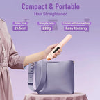 SUNMAY Cordless Hair Straightener, Titanium Portable Straightener for Travel, Dual Voltage Cordless Flat Iron Hair Straightener 2 in 1 with Comb & Clip for Women, Heat-up in Seconds, USB-C Fast Charge