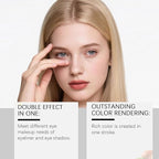 Eyeshadow Stick,2-in-1 Eyeliner & Eye Shadow Stick, Easily Blendable & Buildable, Waterproof, Creamy Easy-Glide, For Effortless Smoky Or Natural Eye Makeup(03+04)